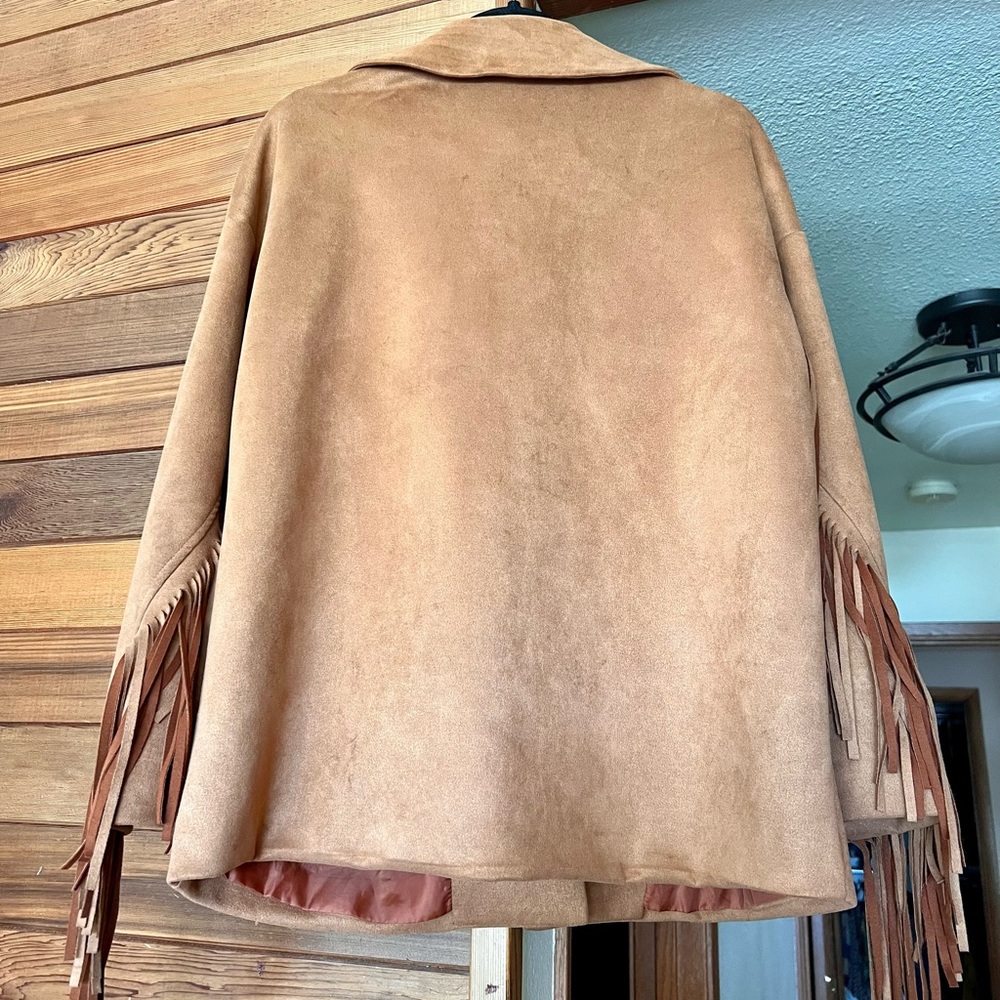 Suede Fringe Western Jacket - Picture 3 of 6